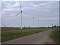 TG4718 : Wind turbines, East Somerton by Barbara Carr