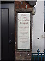 Bere Heath Methodist Chapel Sign