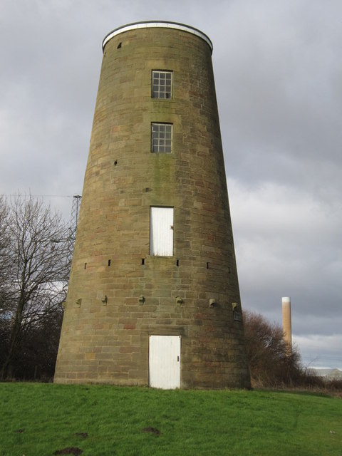 The disused mill at Woodhorn