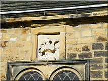 SK3898 : Sculpture Detail on Holy Trinity Parish Church (Old), Wentworth, near Rotherham - 3 by Terry Robinson