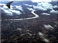 London and the Thames from the air