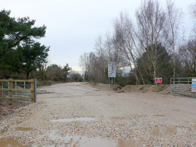 Entrance to Sand and Gravel Pits on Ford Heath