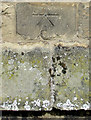 Bench mark and bolt on All Saints, Kilham