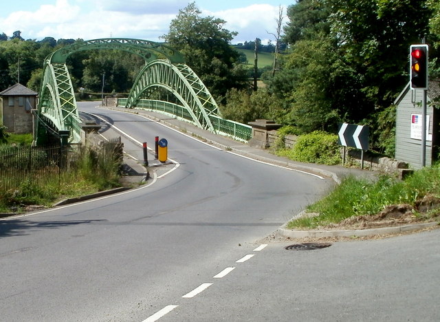 Chain Bridge viewed from the SE, Kemeys Commander, Monmouthshire