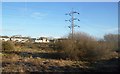 Pylon by the railway lines