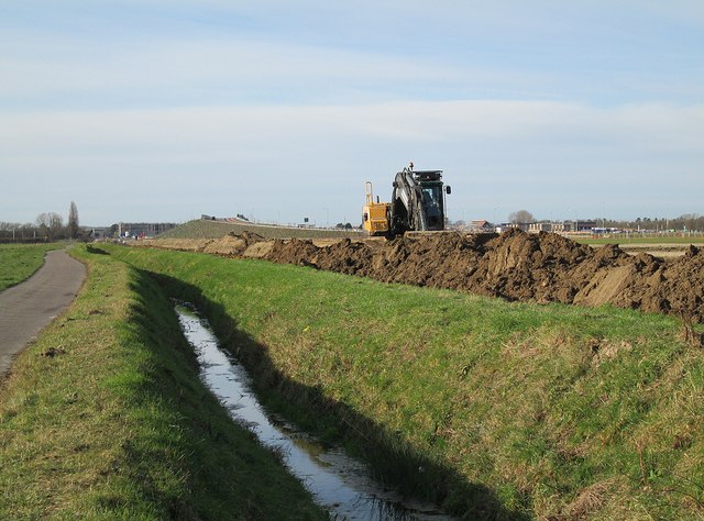 Path, drain and digger
