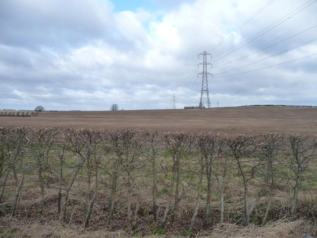 Power Lines Crossing Farmland Near New © Christine Johnstone Geograph Britain And Ireland 5356