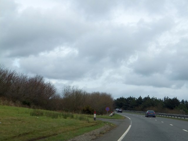 Access to A30 at Lower Penscawn