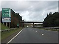 A3058 bridge over A30 and advance signs for the junction