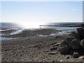 The beach on the west side of Leestone Point