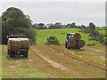 Fetching in straw bales from a field on the Glebe Road