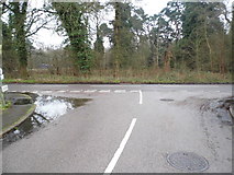 SU8652 : Vine Close at the junction of Forge Lane, Aldershot by David Howard