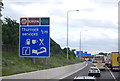 M25 approaching Thurrock Services