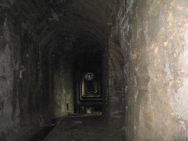 Inside a Charlestown lime kiln
