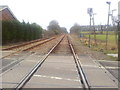 Rail tracks as seen from Middleton Crossing