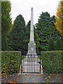NO6068 : War memorial at Edzell by Trevor Littlewood