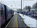 Harpenden railway station in the snow