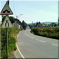 Station Road narrows ahead, Llangadog