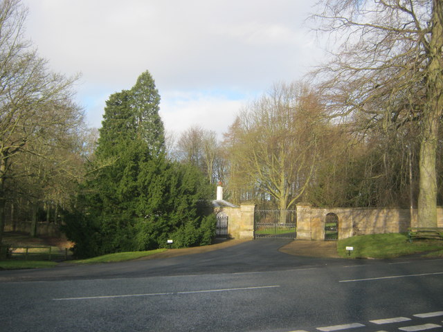 Entrance to Raby Park at the South Lodge