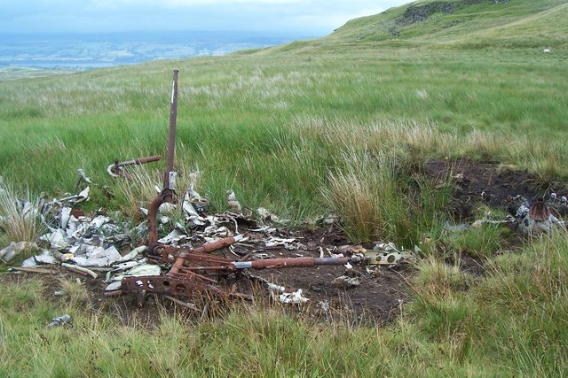 Avro Anson Remains Near Lairdside Hill