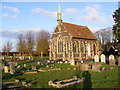TM4362 : Chapel at Leiston Cemetery by Geographer