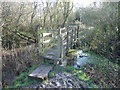 Wooden footbridge over a reen near St. Brides Wentlooge