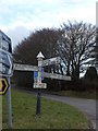 SS9436 : Signpost at Heath Post Cross by David Smith