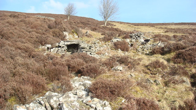 Interesting structures on the hillside