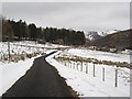 NO4772 : Road in Glen Lethnot by Richard Webb