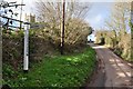 Colebrooke : Signpost & Road