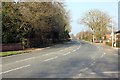 The B5445 (Wrexham Road) at Pulford