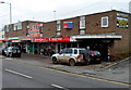 Northern end of a row of shops, Bulwark Road, Chepstow