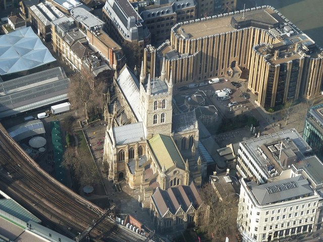 Southwark Cathedral from The Shard © Rob Farrow :: Geograph Britain and ...