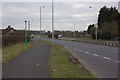 A449 approaching the M54 roundabout