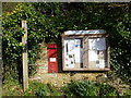 Nempnett Thrubwell: postbox № BS40 116 and noticeboard