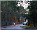 Access road for Oxshott railway station