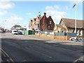 Looking west along Cheriton High Street (A20)