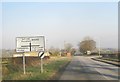 Lands Road (B6282) approaching crossroads