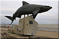 TA1028 : Shark statue, the Deep by Ian Taylor