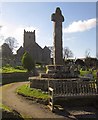 Cross and church, Chagford