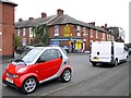 Smart car & corner shop, Grange Road, Newburn