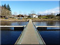 NX6573 : Sailing pontoon and buildings at the Galloway Activity Centre by Richard Law