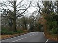 The B2126 east of Ockley