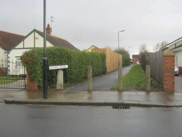 Path from Brierton Lane to Durness Grove in Hartlepool