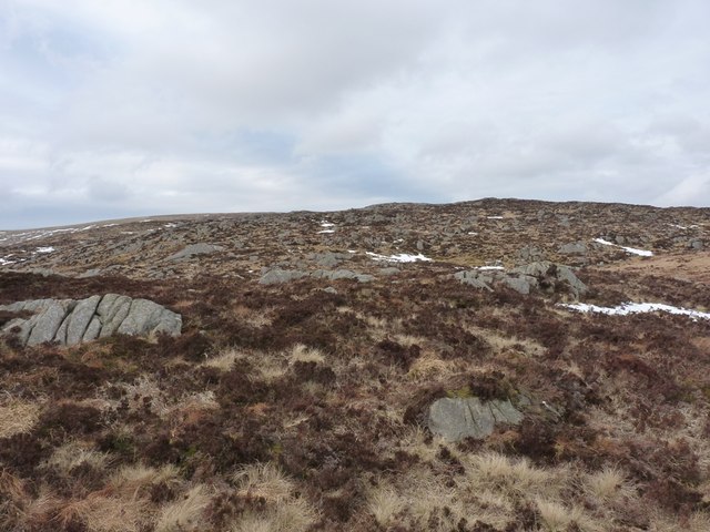Up towards the summit of Craigronald