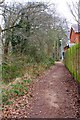 Path on edge of Spennells Valley Nature Reserve, Spennells, Kidderminster