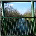 Green bridge over River Mersey