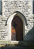 SK2474 : Front Door, All Saints Church, Curbar Hill, Curbar by Terry Robinson
