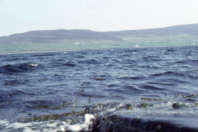 Eynhallow Sound and Rousay beyond it, from the Broch of Gurness