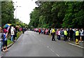 Waiting for the Olympic Torch on Warwick Road